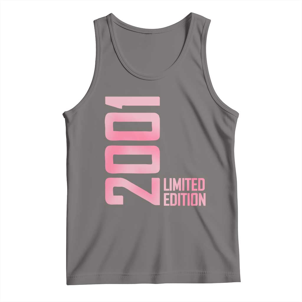 Vintage 25th Birthday Limited Edition 2001 Gift Tank Top TS12 Deep Heather Print Your Wear