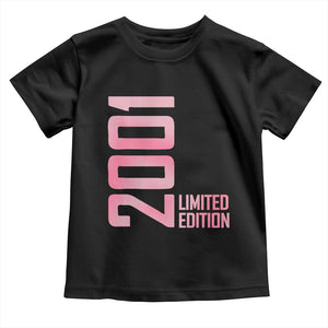 Vintage 25th Birthday Limited Edition 2001 Gift Toddler T Shirt TS12 Black Print Your Wear