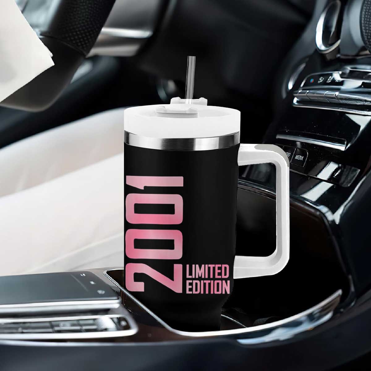 Vintage 25th Birthday Limited Edition 2001 Gift Tumbler With Handle TS12 Print Your Wear