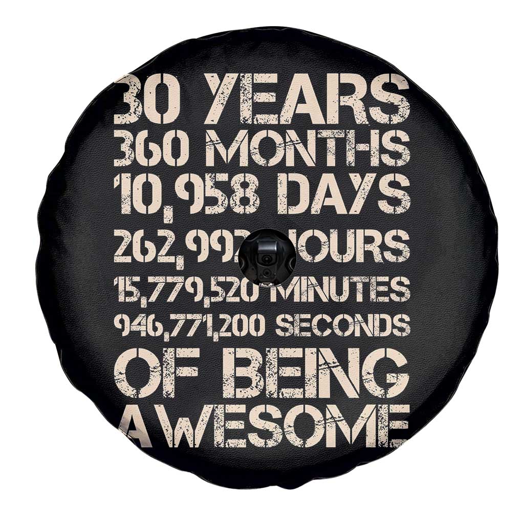 Vintage 30th Birthday Gift Spare Tire Cover 30 Years Of Being Awesome TS12 Print Your Wear