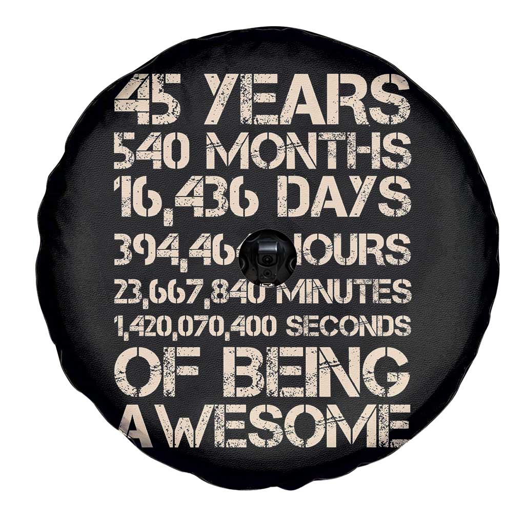 Vintage 45th Birthday Gift Spare Tire Cover 45 Years Of Being Awesome TS12 Print Your Wear