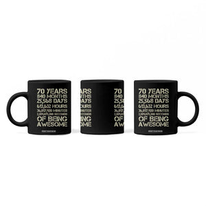 Vintage 70th Birthday Gift Coffee Mug 70 Years Of Being Awesome TS12 Print Your Wear