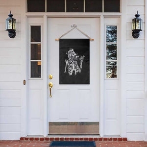 Gothic Grunge Floral Skeleton Garden Flag Dark Alternative Aesthetic For Women TS12 Print Your Wear