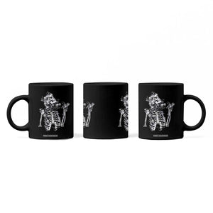 Gothic Grunge Floral Skeleton Coffee Mug Dark Alternative Aesthetic For Women TS12 Print Your Wear