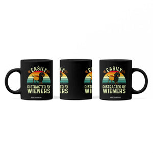 Easily Distracted By Wieners Coffee Mug Funny Dachshund Dog In A Hot Dog Costume TS12 Print Your Wear