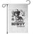 Funny Cowboy Dog Garden Flag Howdy Dachshund Vintage Western TS12 White Print Your Wear