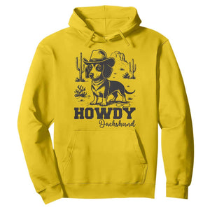 Funny Cowboy Dog Hoodie Howdy Dachshund Vintage Western TS12 Daisy Print Your Wear