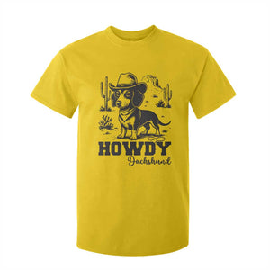 Funny Cowboy Dog T Shirt For Kid Howdy Dachshund Vintage Western TS12 Daisy Print Your Wear