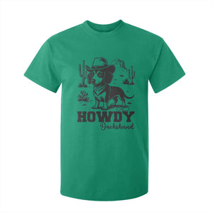 Funny Cowboy Dog T Shirt For Kid Howdy Dachshund Vintage Western TS12 Irish Green Print Your Wear