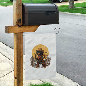 Funny Dachshund Cowboy Garden Flag Western Wiener Dog TS12 Print Your Wear