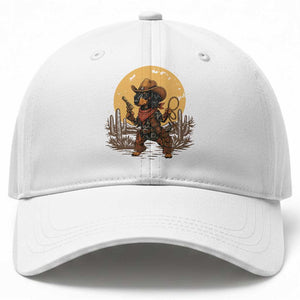 Funny Dachshund Cowboy Baseball Cap Western Wiener Dog TS12 Print Your Wear