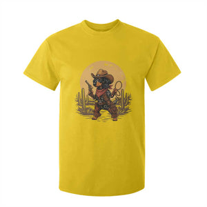 Funny Dachshund Cowboy T Shirt For Kid Western Wiener Dog TS12 Daisy Print Your Wear