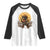 Funny Dachshund Cowboy Raglan Shirt Western Wiener Dog - Print Your Wear
