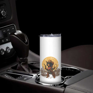 Funny Dachshund Cowboy Skinny Tumbler Western Wiener Dog TS12 Print Your Wear