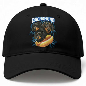Dog Meme Baseball Cap Funny Dachshund Dog In A Hot Dog Costume TS12 Print Your Wear