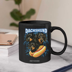 Dog Meme Coffee Mug Funny Dachshund Dog In A Hot Dog Costume TS12 Print Your Wear