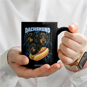 Dog Meme Coffee Mug Funny Dachshund Dog In A Hot Dog Costume TS12 Print Your Wear