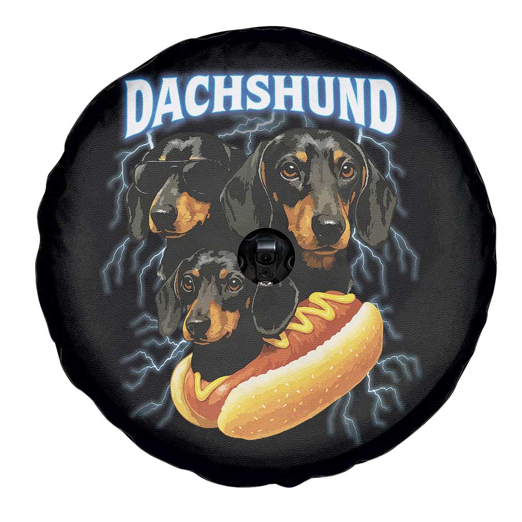 Dog Meme Spare Tire Cover Funny Dachshund Dog In A Hot Dog Costume TS12 Print Your Wear