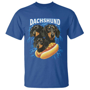 Dog Meme T Shirt Funny Dachshund Dog In A Hot Dog Costume TS12 Royal Blue Print Your Wear