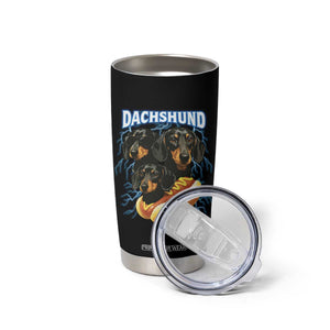 Dog Meme Tumbler Cup Funny Dachshund Dog In A Hot Dog Costume TS12 Print Your Wear