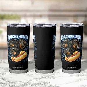 Dog Meme Tumbler Cup Funny Dachshund Dog In A Hot Dog Costume TS12 Print Your Wear
