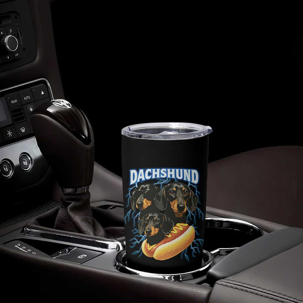 Dog Meme Tumbler Cup Funny Dachshund Dog In A Hot Dog Costume TS12 Print Your Wear