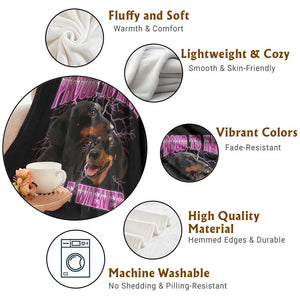 Funny Dachshund Dog Meme Throw Blanket Proud To Have A Little Wiener TS12 Print Your Wear
