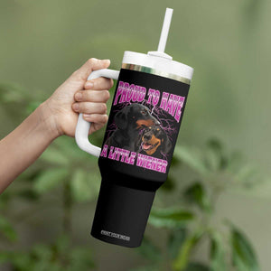 Funny Dachshund Dog Meme Tumbler With Handle Proud To Have A Little Wiener TS12 Print Your Wear