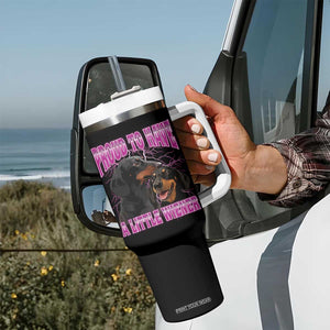 Funny Dachshund Dog Meme Tumbler With Handle Proud To Have A Little Wiener TS12 Print Your Wear