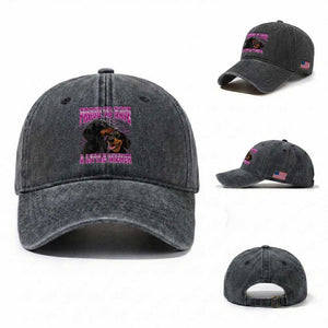 Funny Dachshund Dog Meme Washed Cotton Baseball Cap Proud To Have A Little Wiener TS12 Washed Cap Universal Fit Dark Gray Print Your Wear