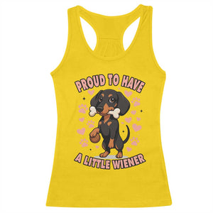 Dachshund Dog Lover Racerback Tank Top Proud To Have A Little Wiener TS12 Daisy Print Your Wear