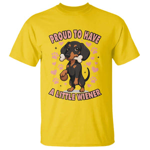 Dachshund Dog Lover T Shirt Proud To Have A Little Wiener TS12 Daisy Print Your Wear