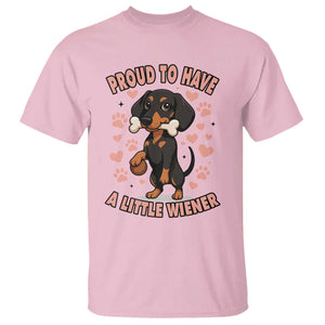 Dachshund Dog Lover T Shirt Proud To Have A Little Wiener TS12 Light Pink Print Your Wear