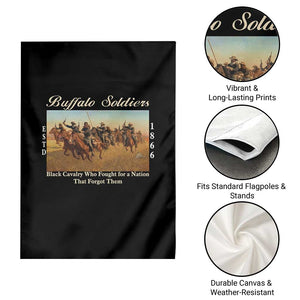 Buffalo Soldiers Black Cavalry 1866 Garden Flag African American Military History Black History Gift