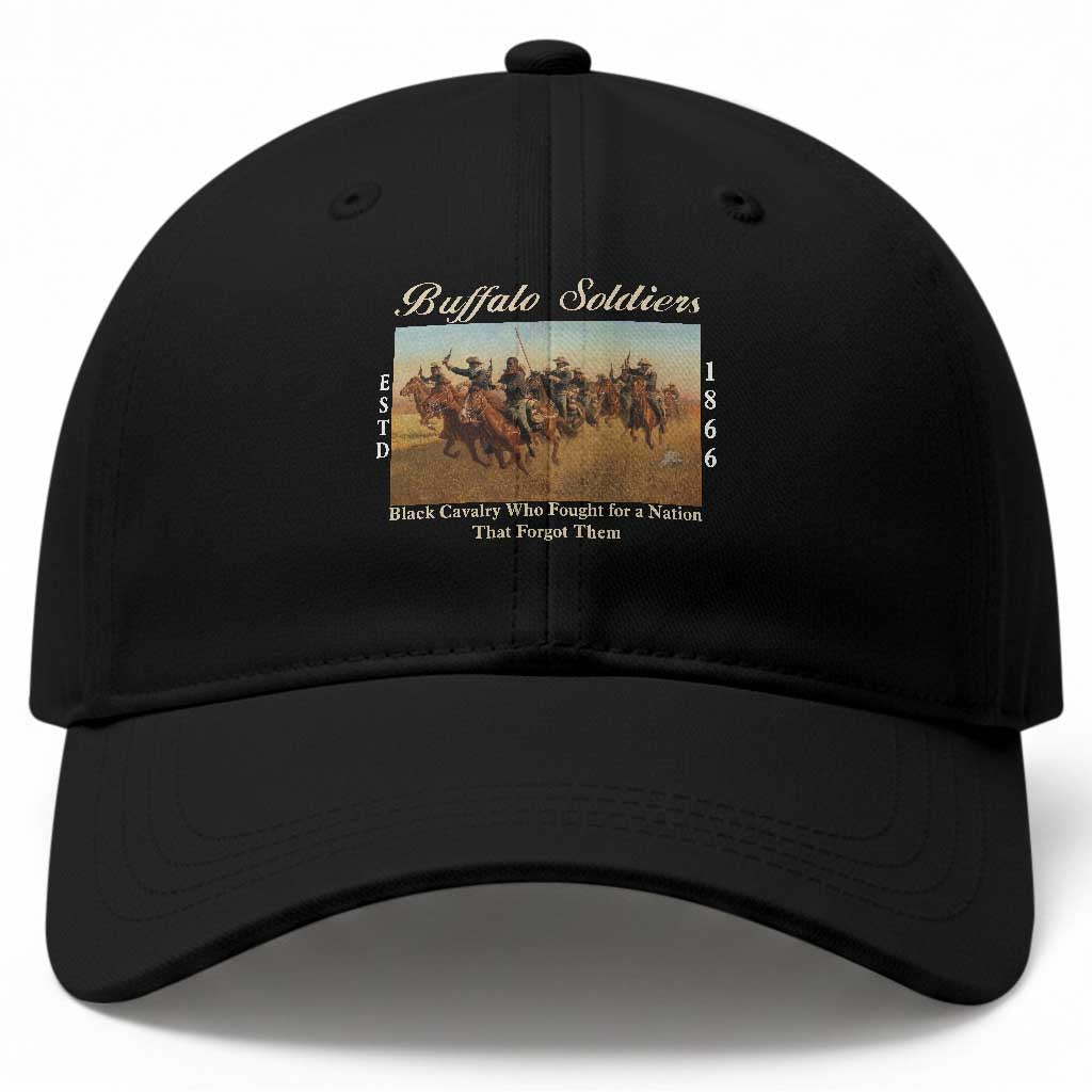 Buffalo Soldiers Black Cavalry 1866 Baseball Cap African American Military History Black History Gift