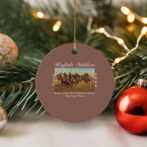 Buffalo Soldiers Black Cavalry 1866 Ceramic Ornament African American Military History Black History Gift