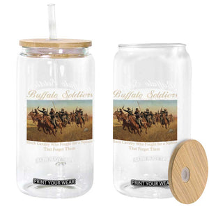 Buffalo Soldiers Black Cavalry 1866 Glass Can African American Military History Black History Gift TS12 Print Your Wear