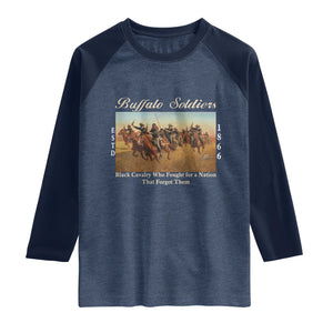 Buffalo Soldiers Black Cavalry 1866 Raglan Shirt African American Military History Black History Gift