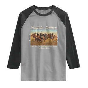 Buffalo Soldiers Black Cavalry 1866 Raglan Shirt African American Military History Black History Gift