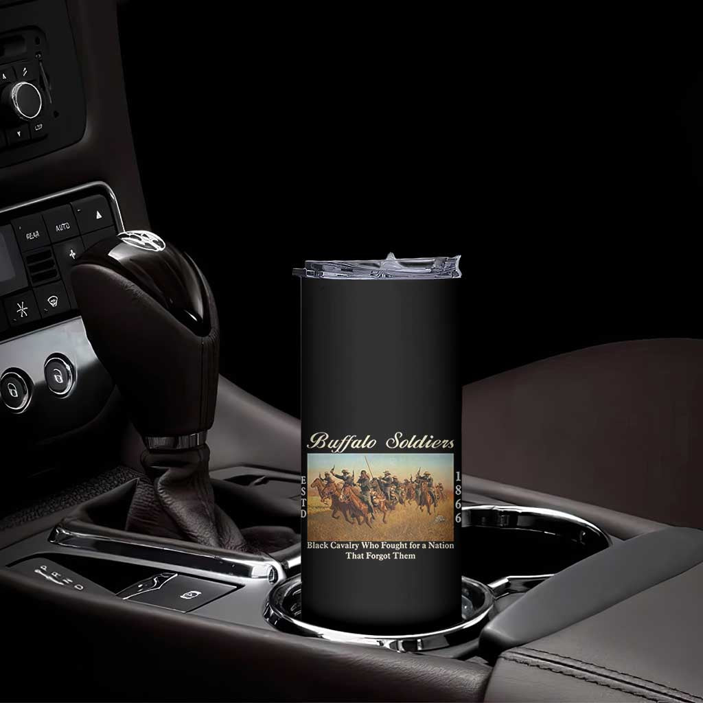 Buffalo Soldiers Black Cavalry 1866 Skinny Tumbler African American Military History Black History Gift TS12 Print Your Wear