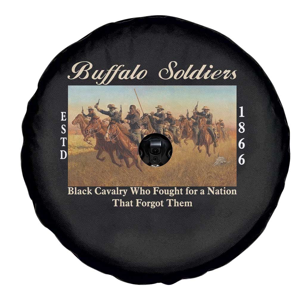 Buffalo Soldiers Black Cavalry 1866 Spare Tire Cover African American Military History Black History Gift TS12 Print Your Wear