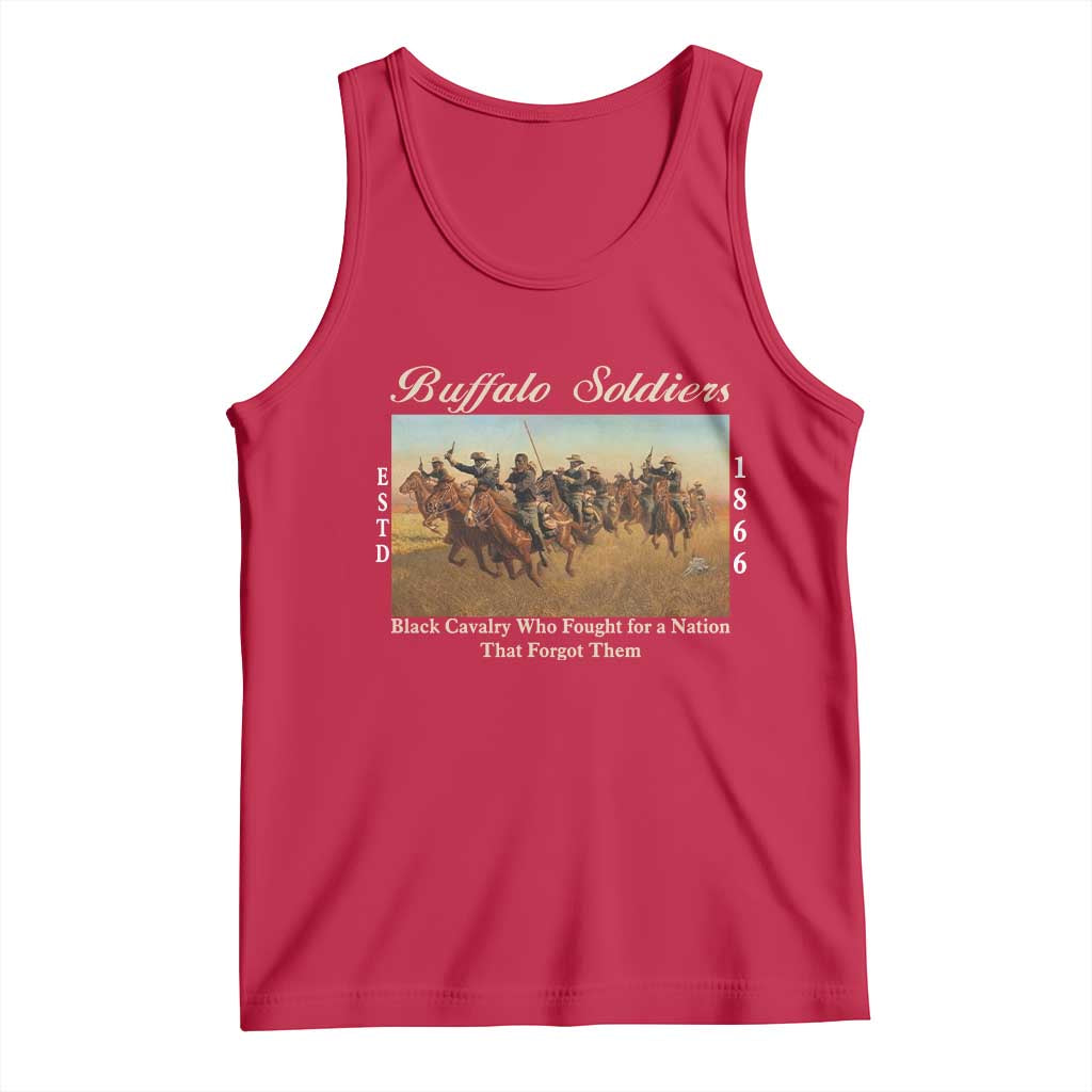 Buffalo Soldiers Black Cavalry 1866 Tank Top African American Military History Black History Gift
