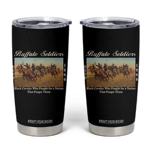 Buffalo Soldiers Black Cavalry 1866 Tumbler Cup African American Military History Black History Gift TS12 Black Print Your Wear