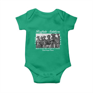 Buffalo Soldiers 1866 African American Cavalry Baby Onesie Black History Military Heritage Gift
