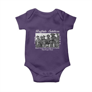 Buffalo Soldiers 1866 African American Cavalry Baby Onesie Black History Military Heritage Gift