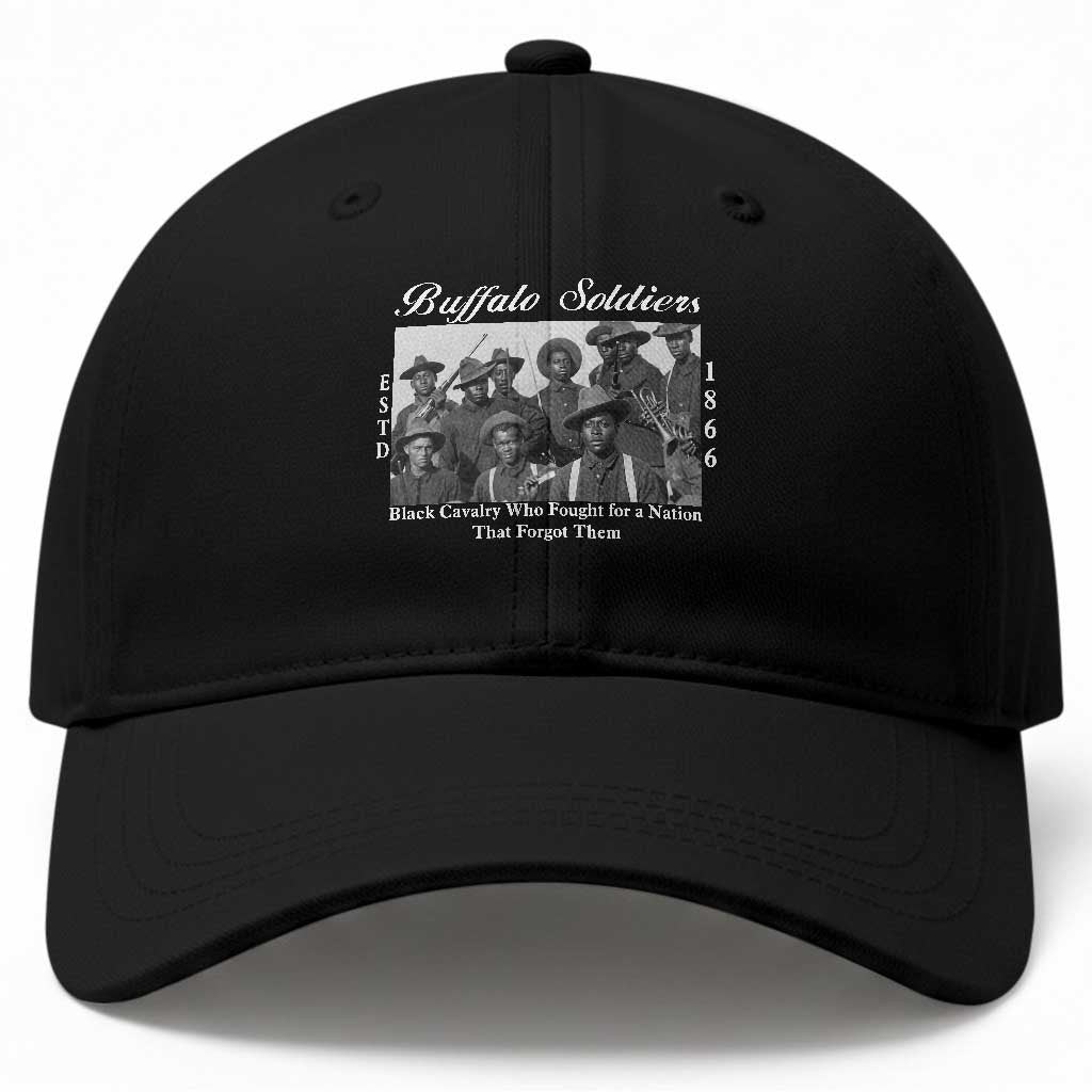 Buffalo Soldiers 1866 African American Cavalry Baseball Cap Black History Military Heritage Gift