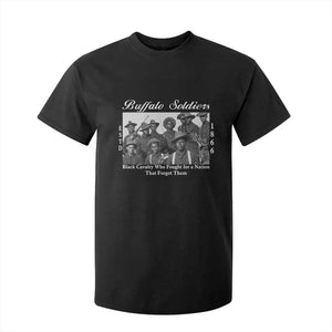 Buffalo Soldiers 1866 African American Cavalry T Shirt For Kid Black History Military Heritage Gift
