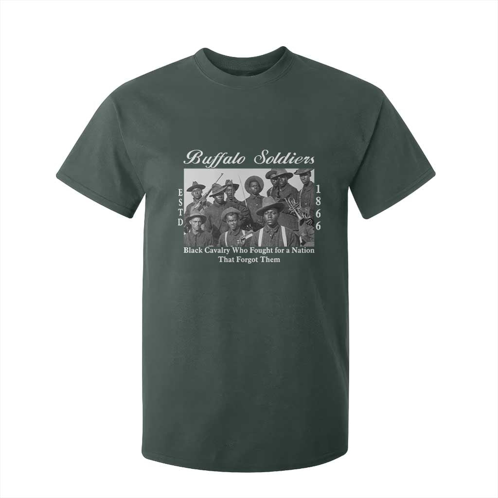 Buffalo Soldiers 1866 African American Cavalry T Shirt For Kid Black History Military Heritage Gift