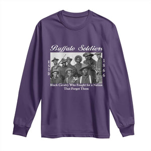 Buffalo Soldiers 1866 African American Cavalry Long Sleeve Shirt Black History Military Heritage Gift