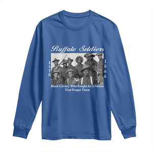 Buffalo Soldiers 1866 African American Cavalry Long Sleeve Shirt Black History Military Heritage Gift
